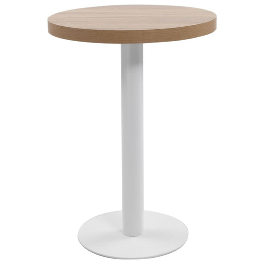 Bistrotisch Hellbraun 60 Cm Mdf