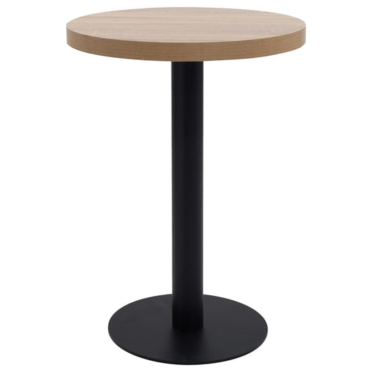 Bistrotisch Hellbraun 60 Cm Mdf