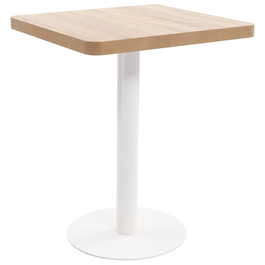Bistrotisch Hellbraun 60X60 Cm Mdf