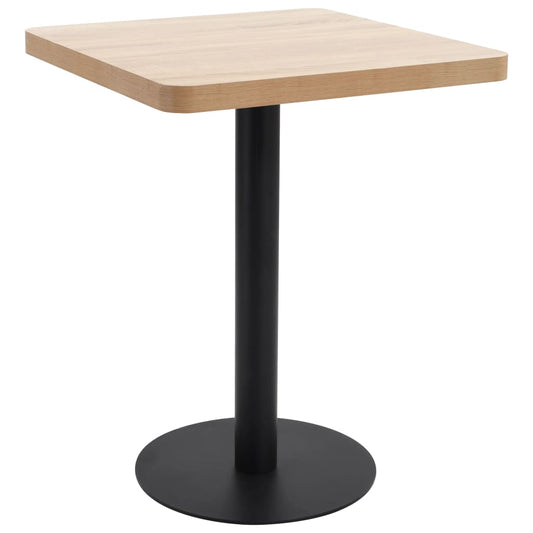 Bistrotisch Hellbraun 60X60 Cm Mdf