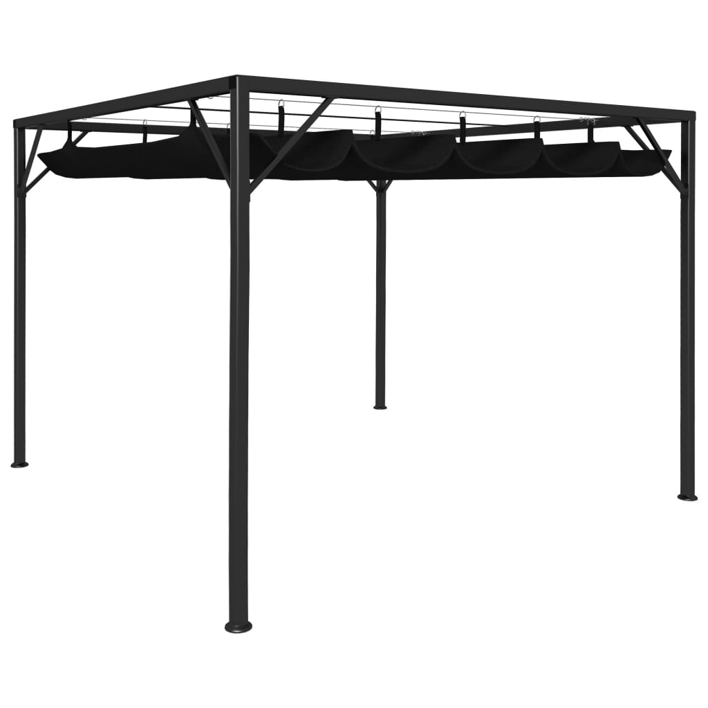 Gartenpavillon Mit Ausziehbarem Dach 3X3 M 180 G/M²