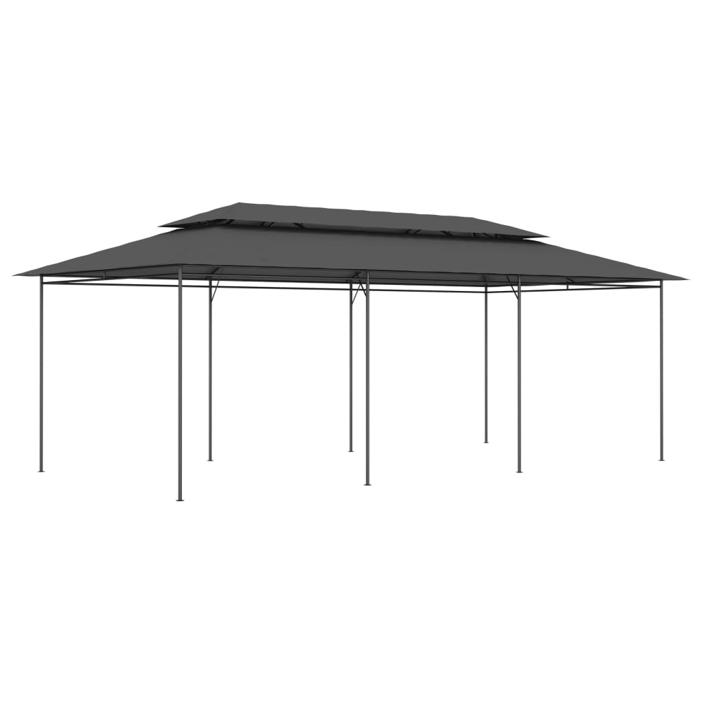 Pavillon Mit Vorhängen 600X298X270 Cm 180 G/M²