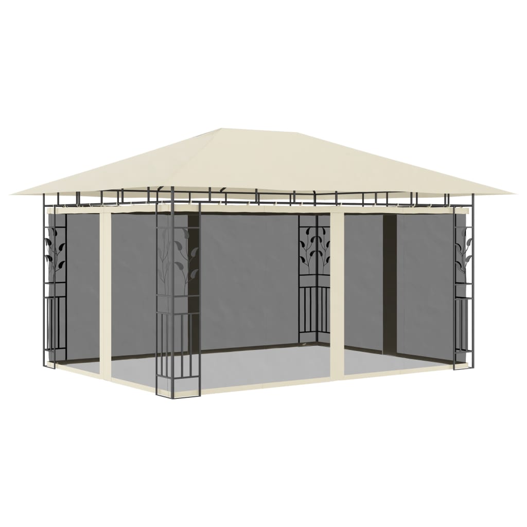 Pavillon Mit Moskitonetz 3X3X2,73 M 180 G/M²