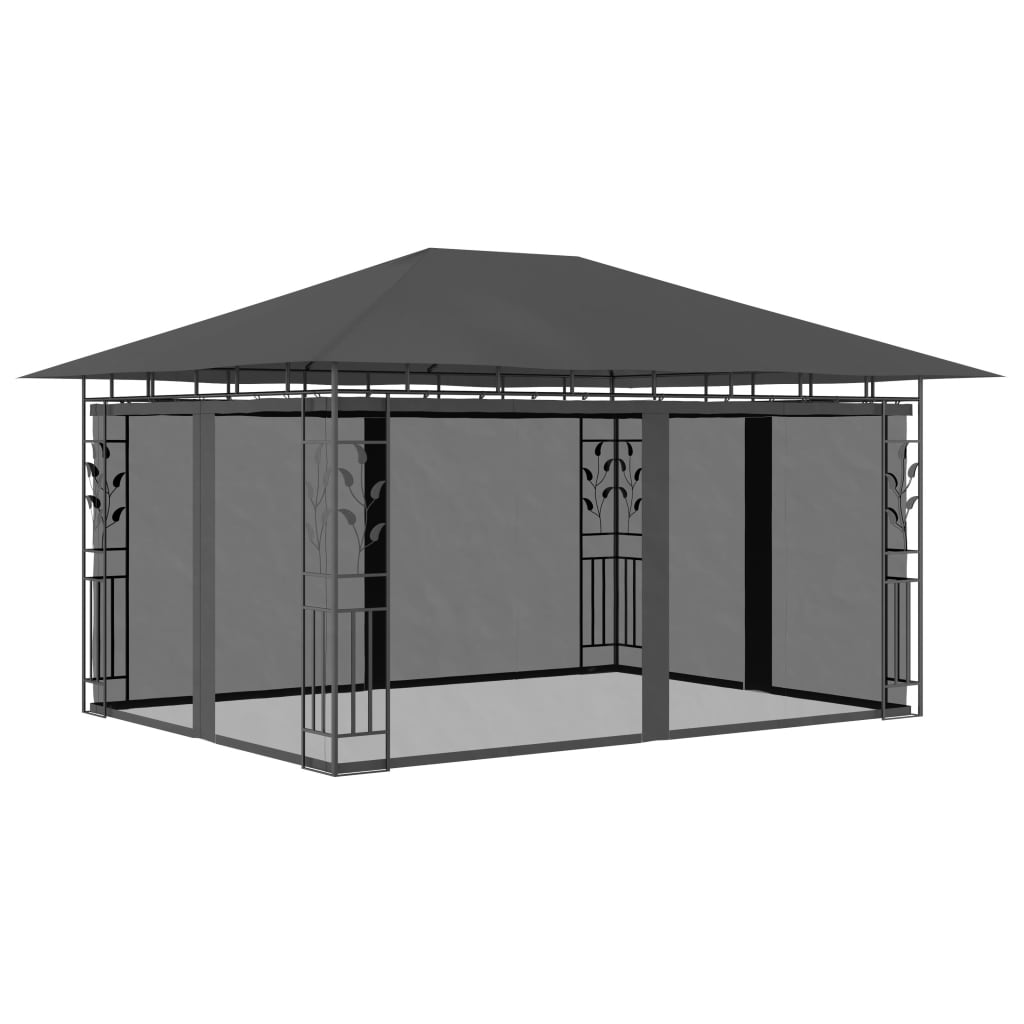 Pavillon Mit Moskitonetz 3X3X2,73 M 180 G/M²