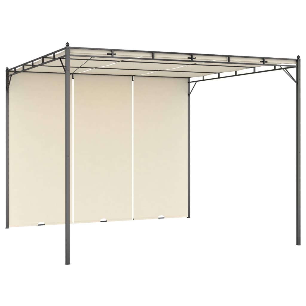 Gartenpavillon Mit Seitenvorhang 3X3X2,25 M