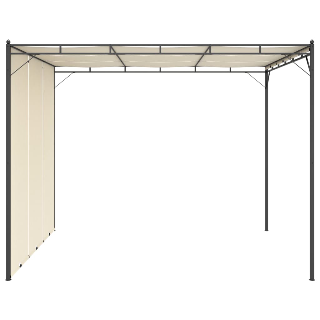 Gartenpavillon Mit Seitenvorhang 3X3X2,25 M