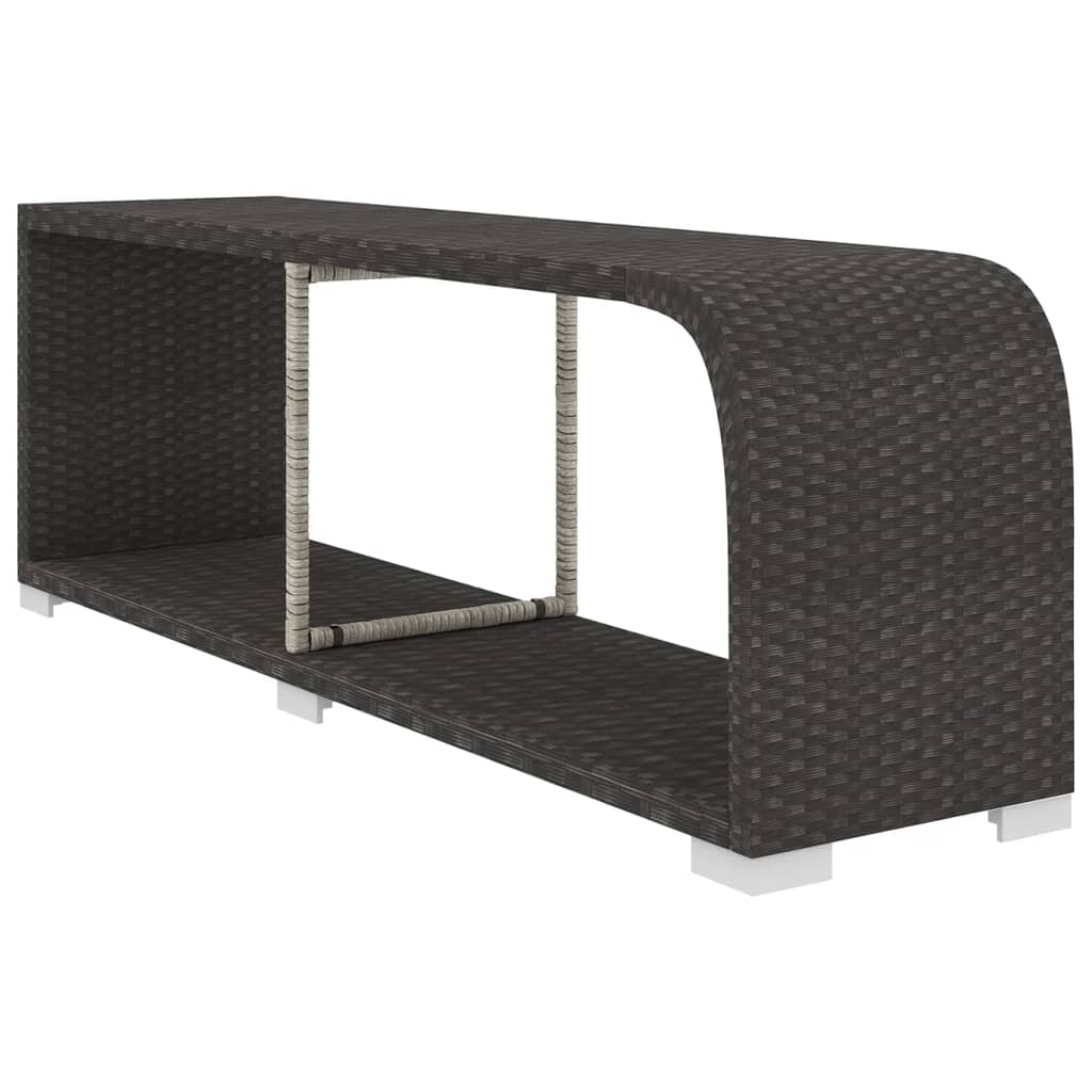 8-Tlg. Garten-Lounge-Set Mit Auflagen Poly Rattan Schwarz