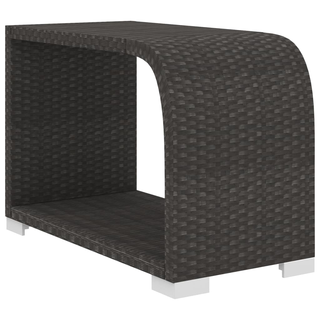8-Tlg. Garten-Lounge-Set Mit Auflagen Poly Rattan Schwarz