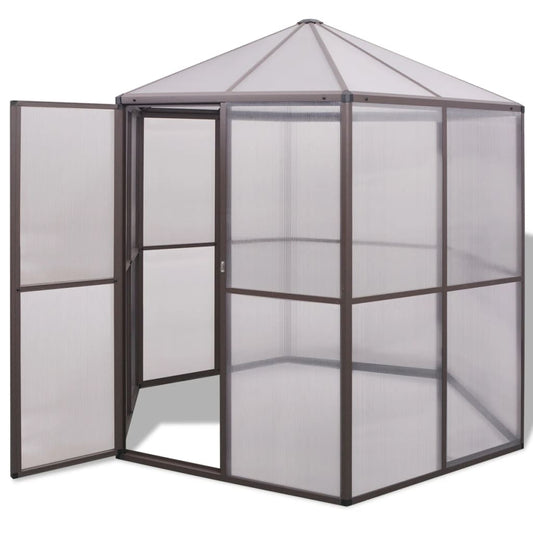 Gewächshaus Aluminium 240×211×232 Cm