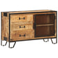 Sideboard 100×31×60 Cm Raues Mango-Massivholz