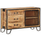 Sideboard 100×31×60 Cm Raues Mango-Massivholz