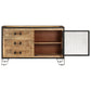 Sideboard 100×31×60 Cm Raues Mango-Massivholz