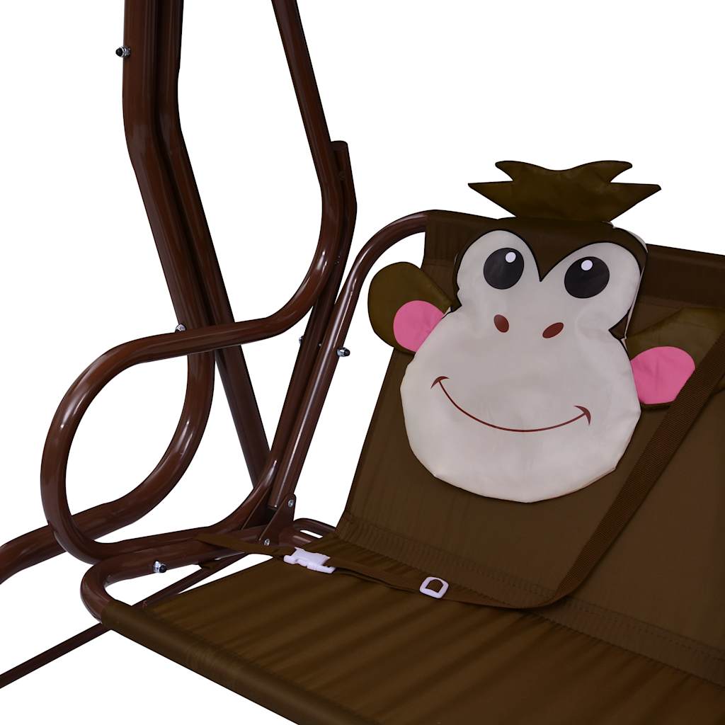 Kinder-Hollywoodschaukel 115×75×110 Cm Stoff