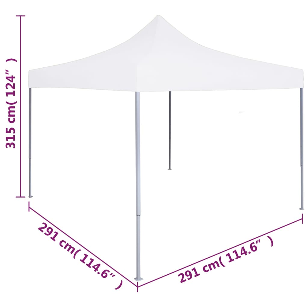 Profi-Partyzelt Faltbar 3 X 3 M Stahl