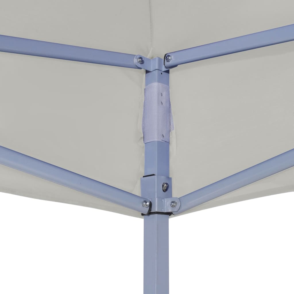 Profi-Partyzelt Faltbar 2×2 M Stahl Creme