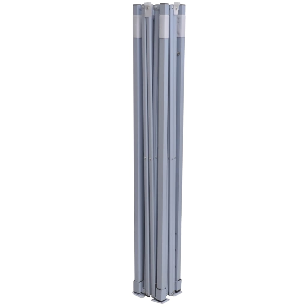 Profi-Partyzelt Faltbar 2×2 M Stahl Creme