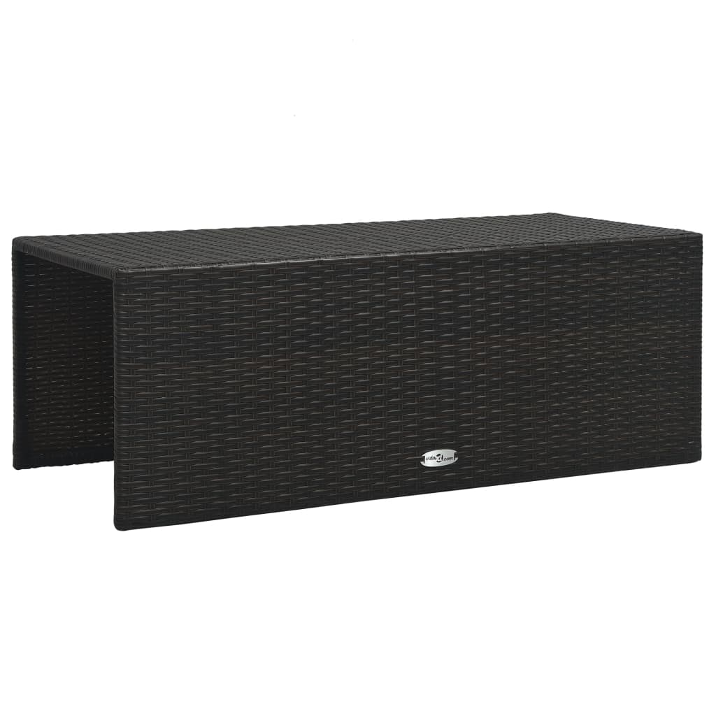 6-Tlg. Garten-Lounge-Set Mit Auflagen Poly Rattan Braun