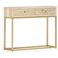 Konsolentisch En 90 × 30 × 75 Cm Massivholz Mango