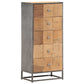 Highboard Mit Schubladen 45X30X100 Cm Altholz Massiv