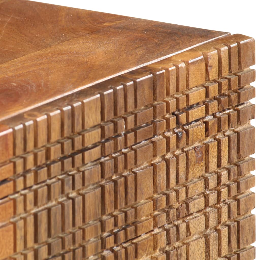 Sideboard 75 X 30 X 75 Cm Massivholz Mango