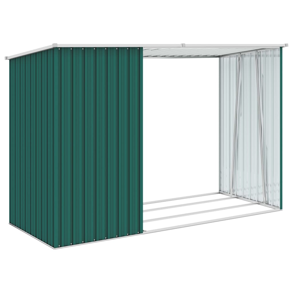 Garten Brennholzlager 245X98X159 Cm Verzinkter Stahl
