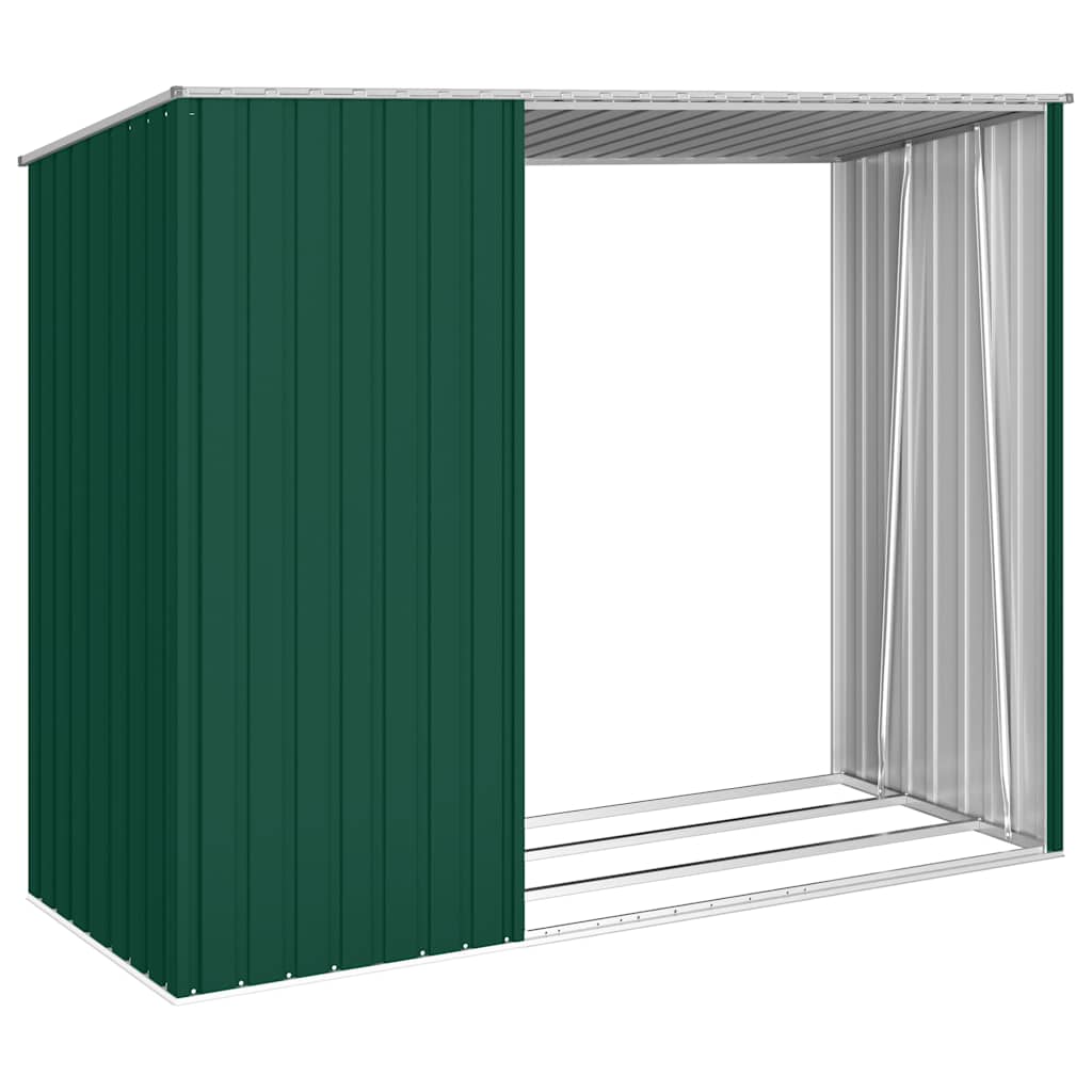 Garten Brennholzlager 245X98X159 Cm Verzinkter Stahl