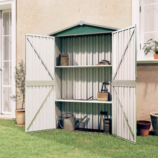 Gerätehaus 116X45X175 Cm Verzinkter Stahl