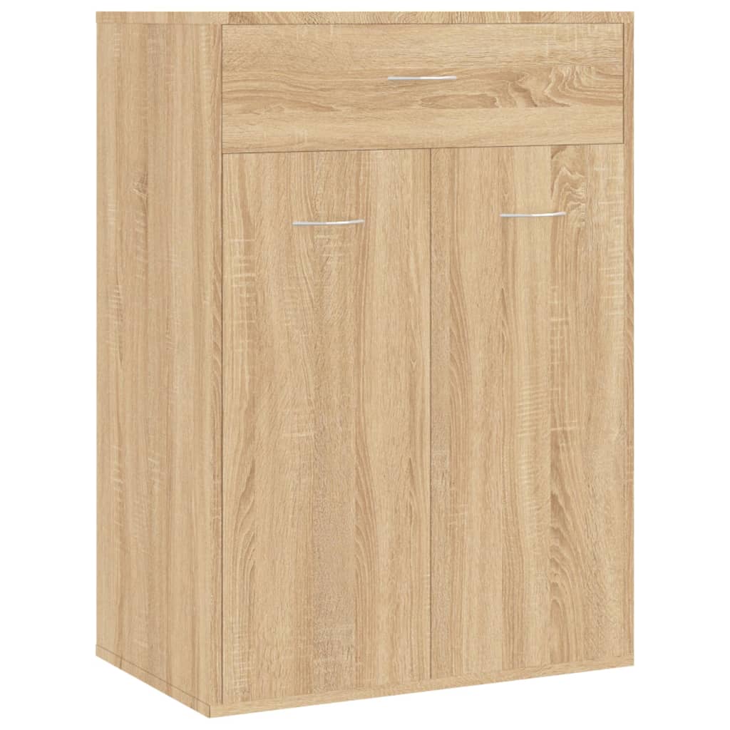 Schuhschrank Sonoma-Eiche 60X35X84 Cm Holzwerkstoff Sonoma Eiche