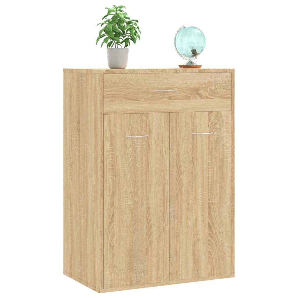 Schuhschrank Sonoma-Eiche 60X35X84 Cm Holzwerkstoff Sonoma Eiche