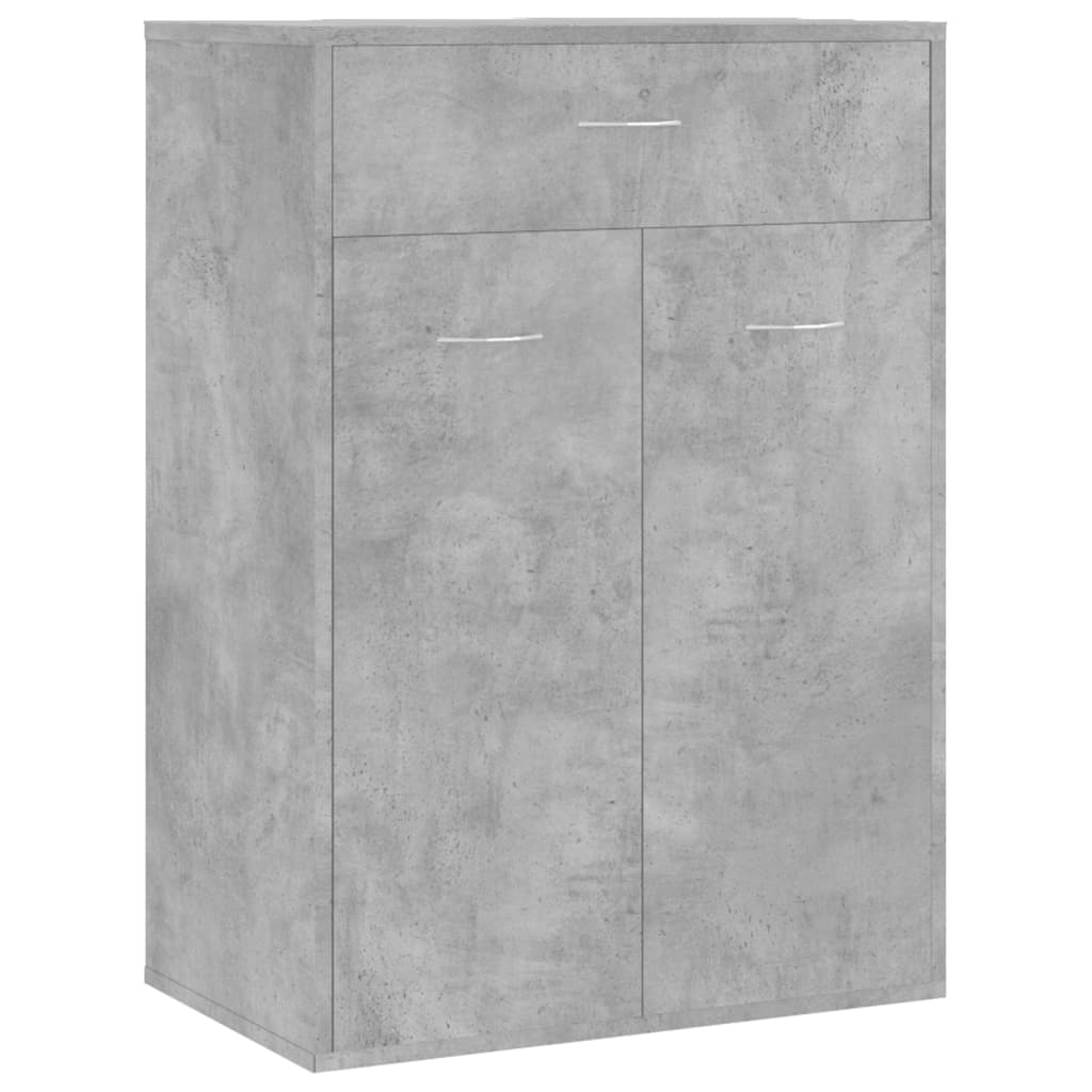 Schuhschrank 60X35X84 Cm Holzwerkstoff Betongrau