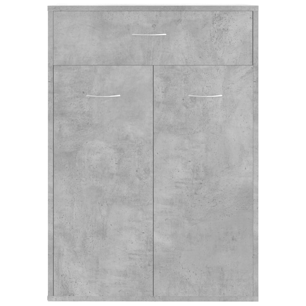 Schuhschrank 60X35X84 Cm Holzwerkstoff Betongrau