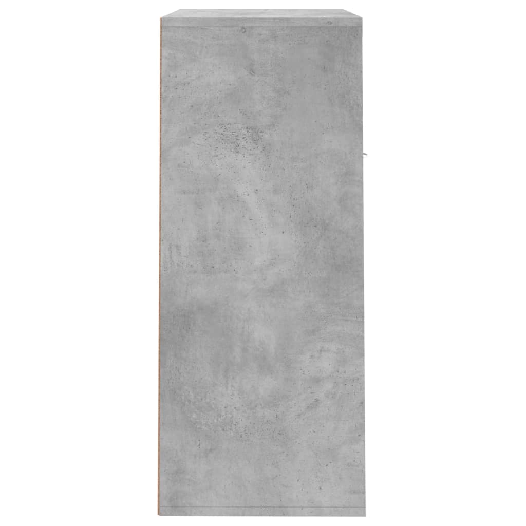 Schuhschrank 60X35X84 Cm Holzwerkstoff Betongrau