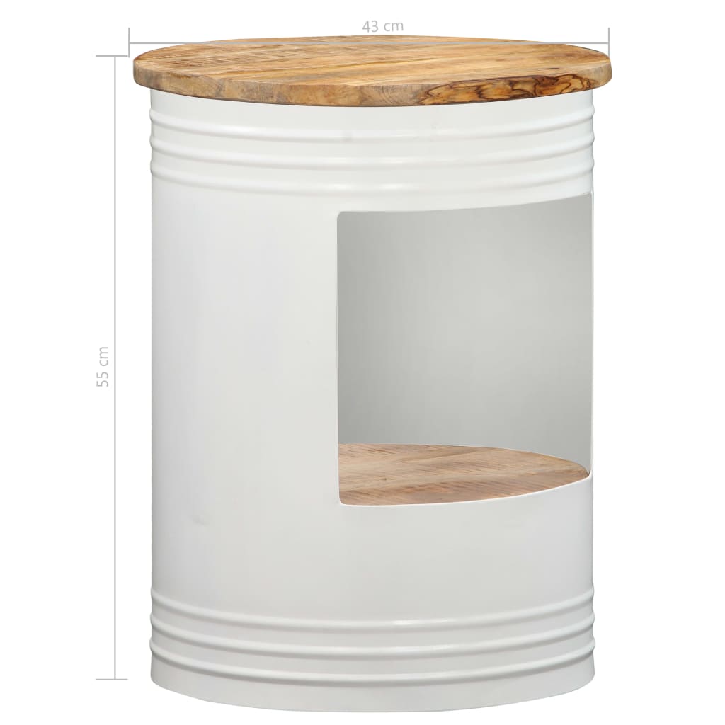 Couchtisch 43×55 Cm Massivholz Mango