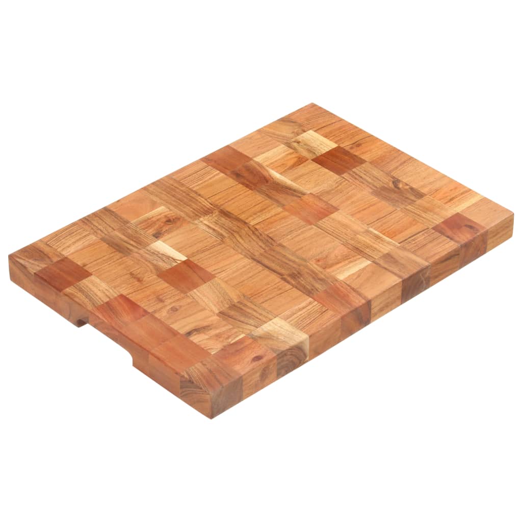 Hackblock 40×30×3,8 Cm Akazie Massivholz