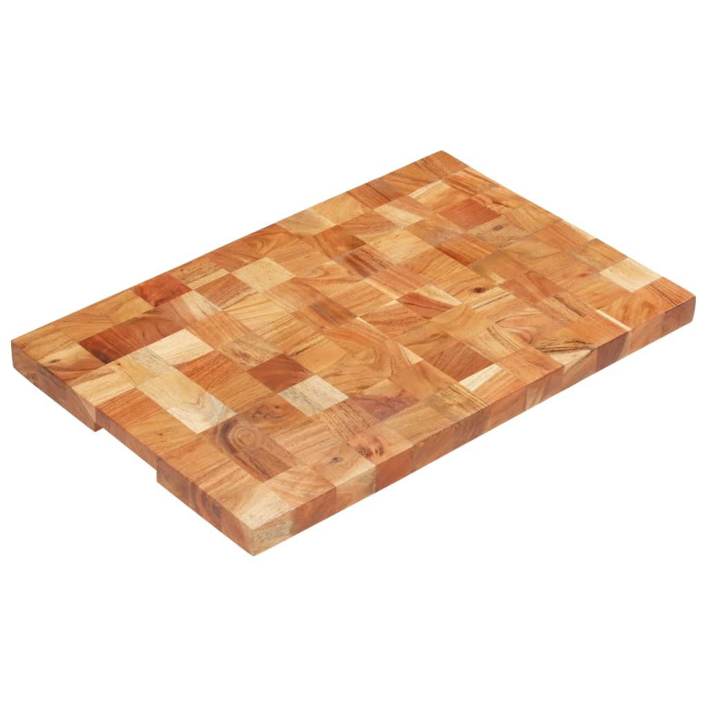Hackblock 40×30×3,8 Cm Akazie Massivholz