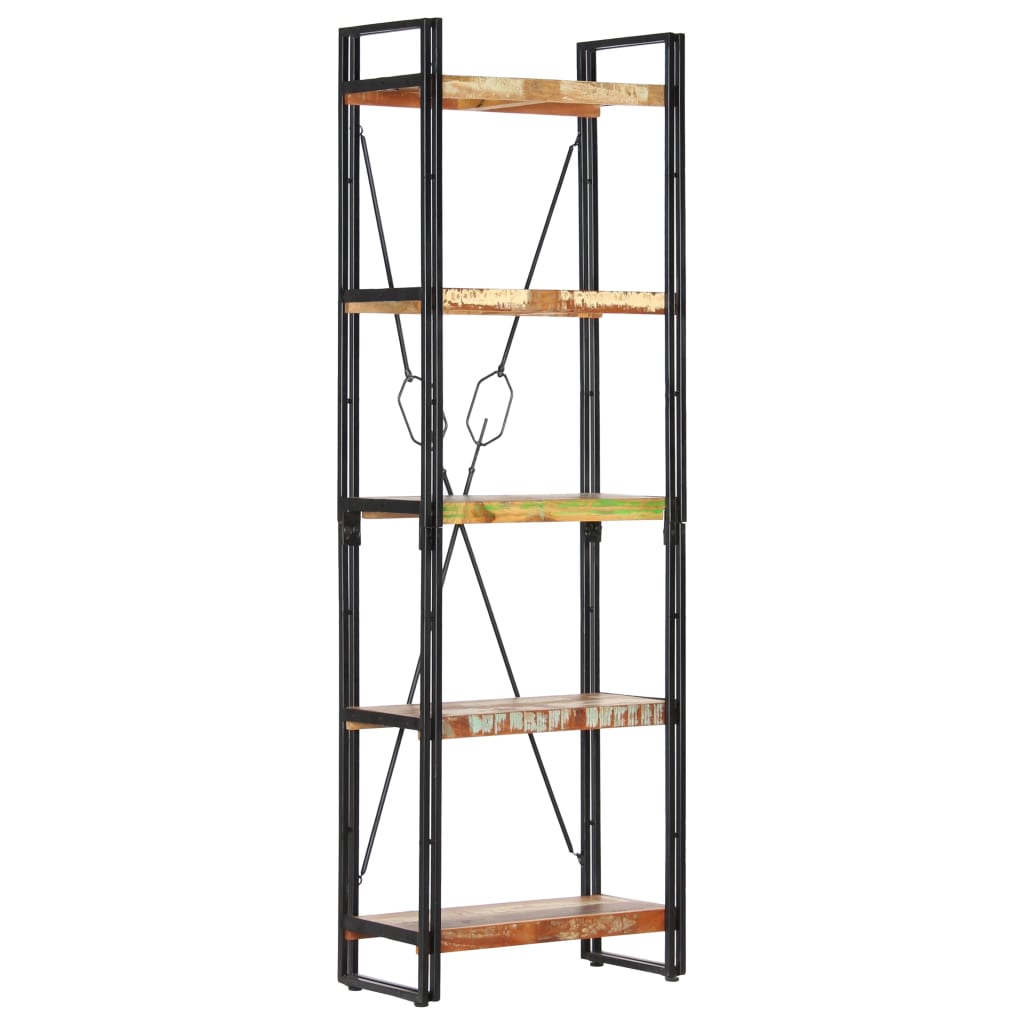 Bücherregal 3 Fächer Mango Massivholz