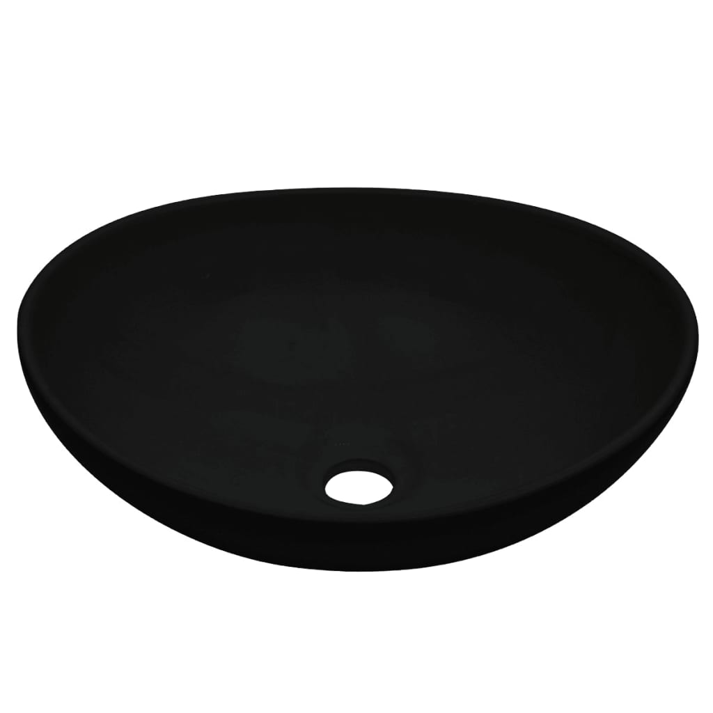 2-Tlg. Badmöbel-Set Keramik Weiß