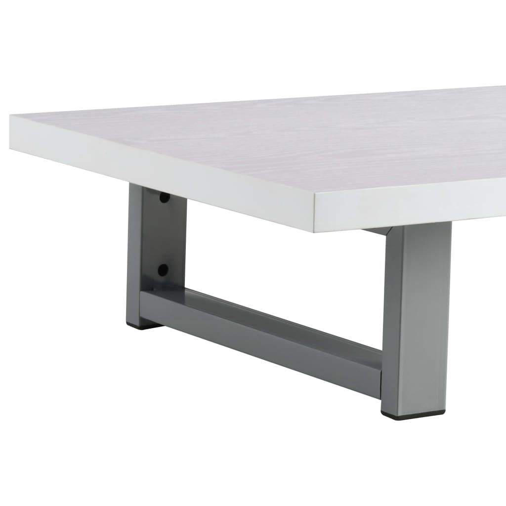 2-Tlg. Badmöbel-Set Keramik Weiß