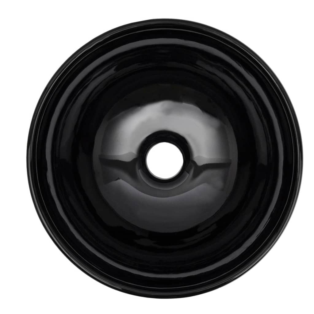 2-Tlg. Badmöbel-Set Keramik Weiß