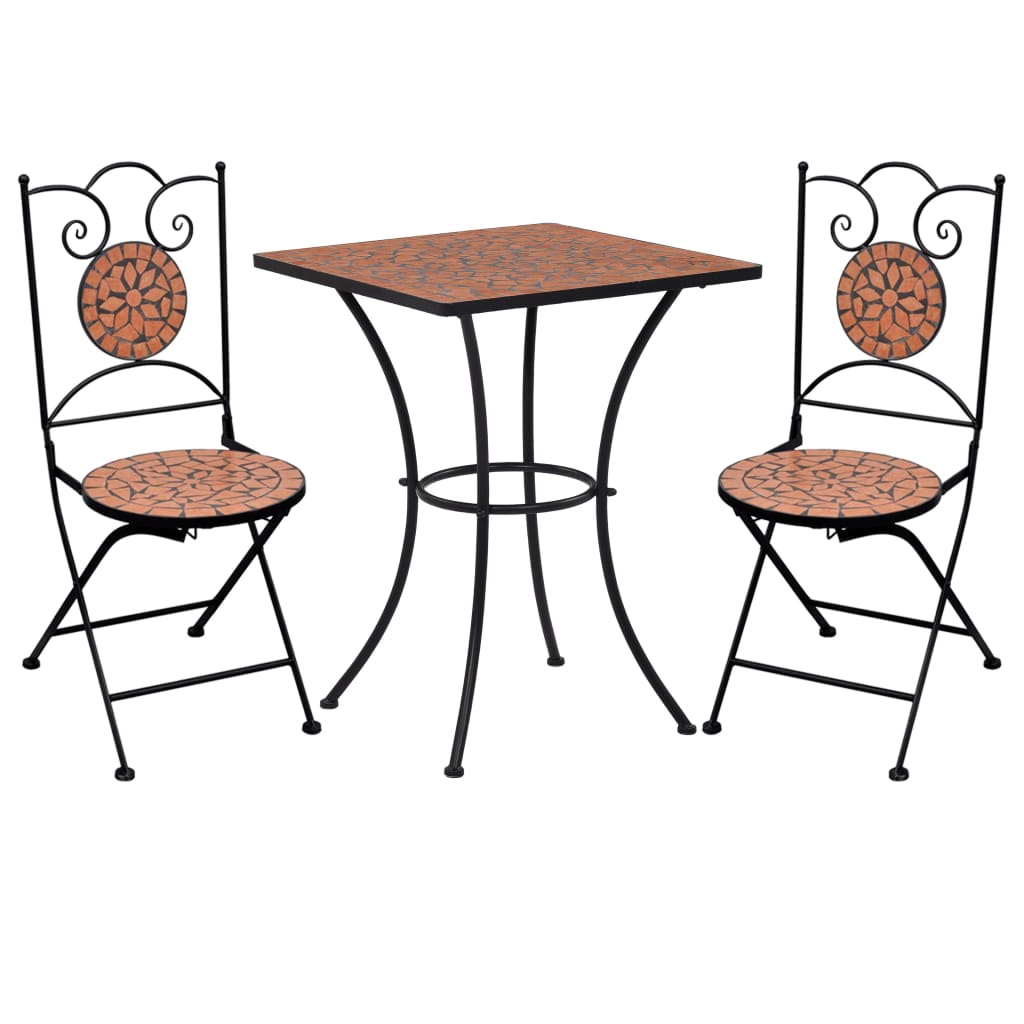 3-Tlg. Bistro-Set Keramik