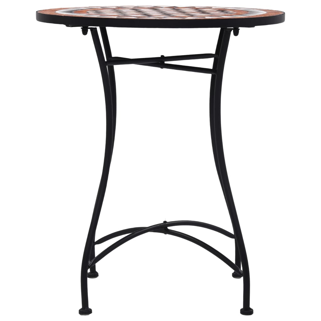 3-Tlg. Bistro-Set Mosaik Keramik