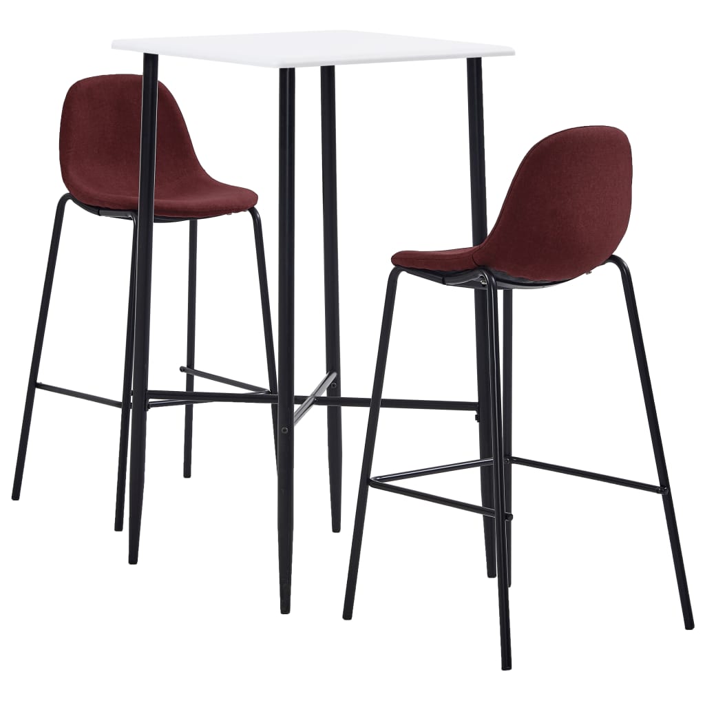 3-Tlg. Bar-Set Stoff