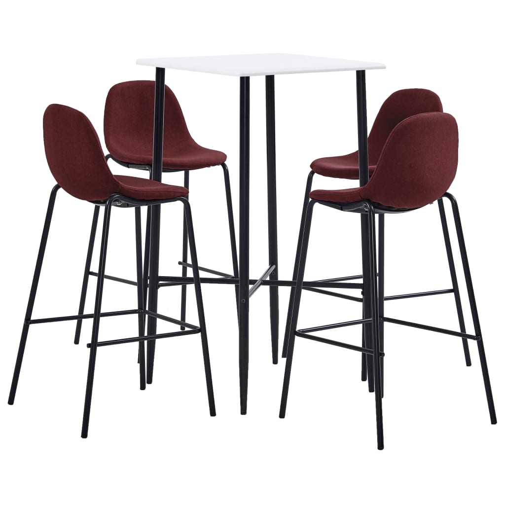 3-Tlg. Bar-Set Stoff