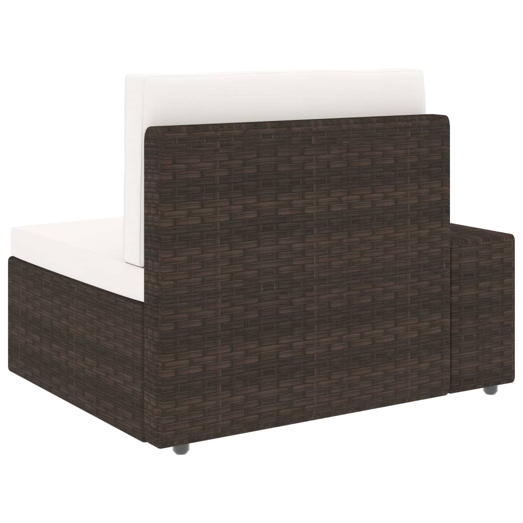 Modulares 2-Sitzer-Sofa Poly Rattan