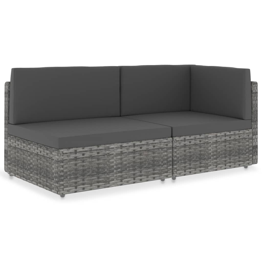 Modulares 2-Sitzer-Sofa Poly Rattan
