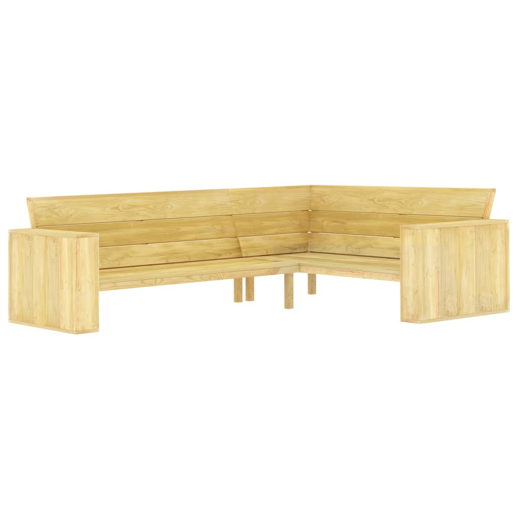 3-Tlg. Garten-Lounge-Set Kiefernholz Imprägniert