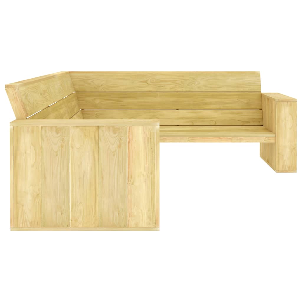 3-Tlg. Garten-Lounge-Set Kiefernholz Imprägniert