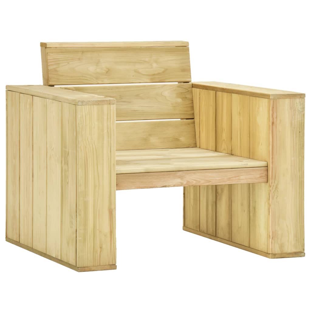 3-Tlg. Garten-Lounge-Set Kiefernholz Imprägniert