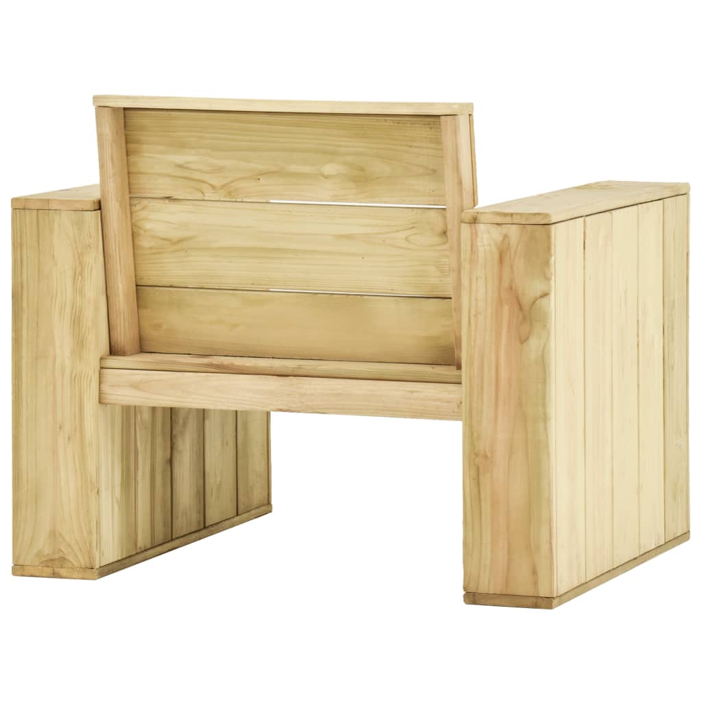 3-Tlg. Garten-Lounge-Set Kiefernholz Imprägniert