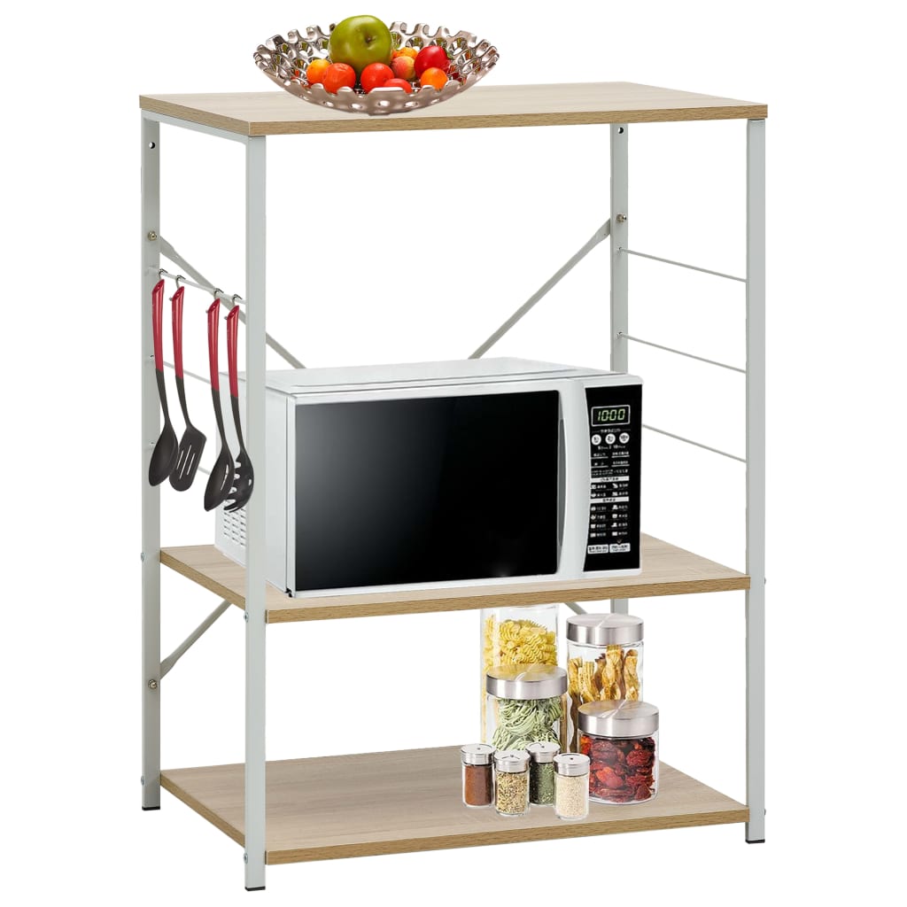 Mikrowellenregal 60×39,6×79,5 Cm Holzwerkstoff